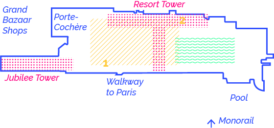 Bally's map