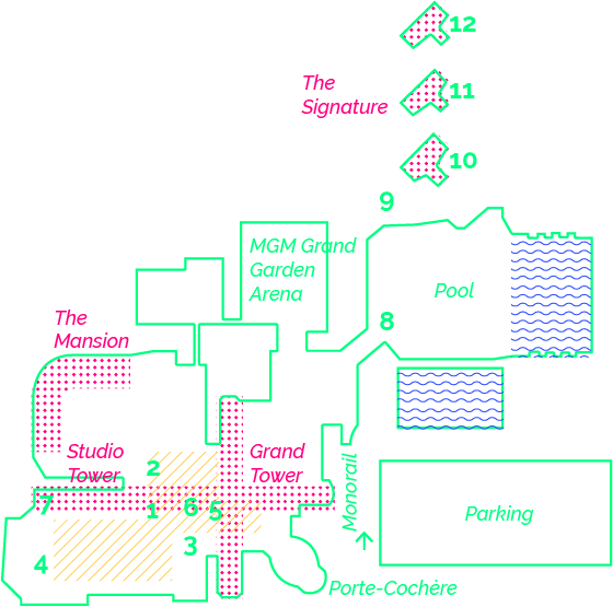 MGM Grand map